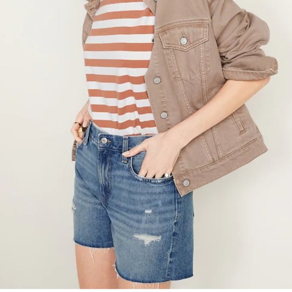 Old Navy High-Waisted Dad Jean Shorts - Picture 4 of 4